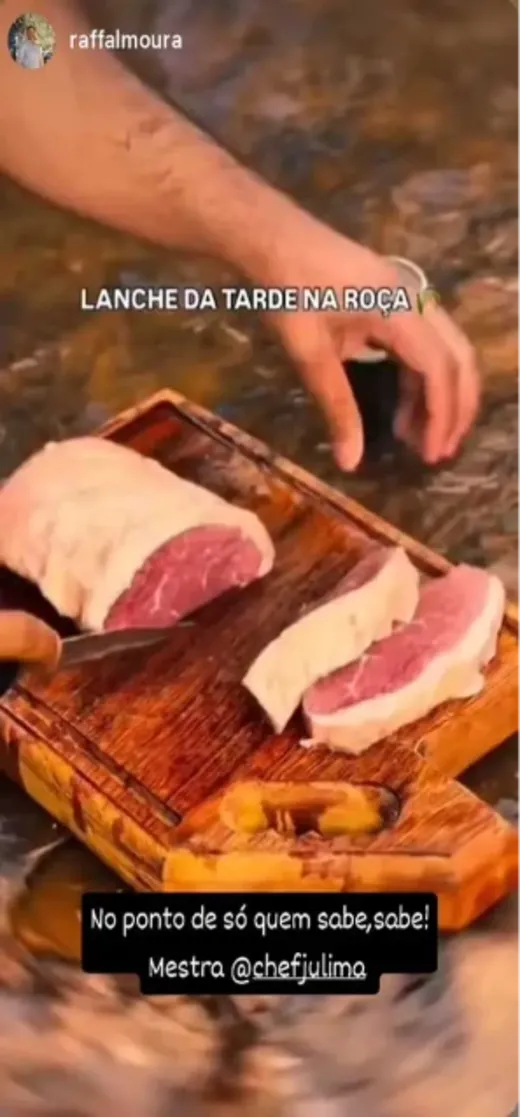Story de aluno: lanche da tarde na roça